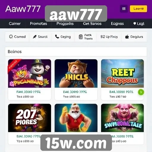 detalhes sobre promoções do site aaw777
